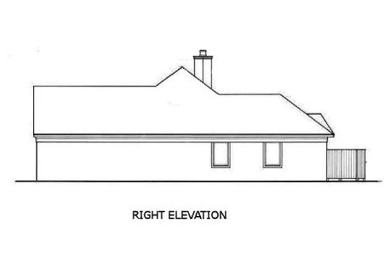 Exterior - Other Elevation 1 for European House Plan #45-245 - 3 bed, 2 bath