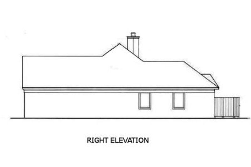 Home Plan - Exterior - Other Elevation 1 for European House Plan #45-245 - 3 bed, 2 bath