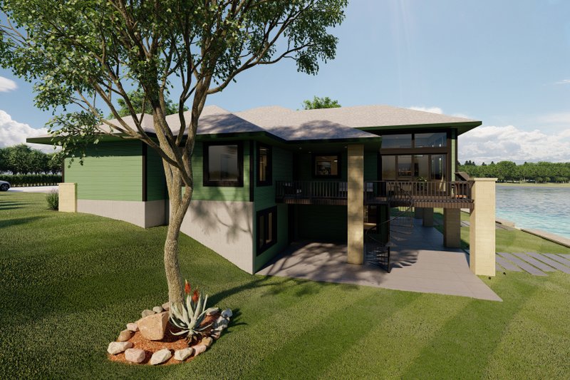 Architectural House Design - Exterior - Other Elevation for Modern House Plan #1122-12 - 2 bed, 3 bath