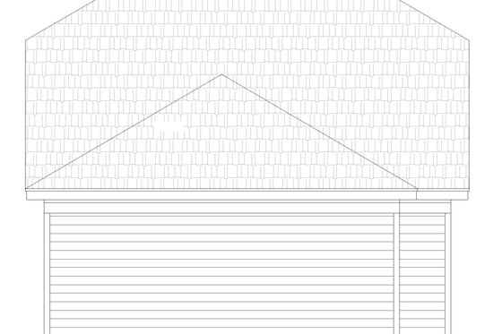 Exterior - Rear Elevation for Bungalow House Plan #932-593 - 3 bed, 2 bath