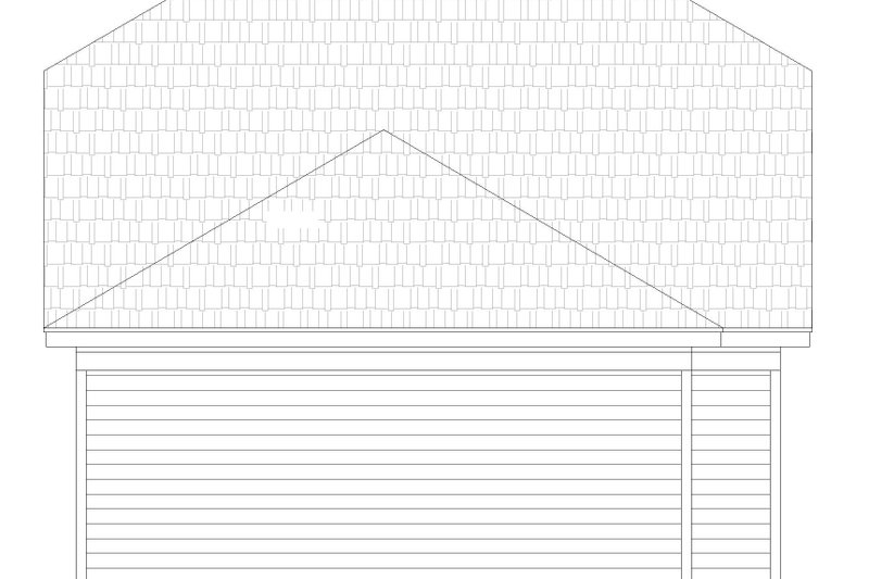 House Blueprint - Exterior - Rear Elevation for Bungalow House Plan #932-593 - 3 bed, 2 bath