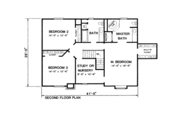 European Style House Plan - 4 Beds 2.5 Baths 2496 Sq/Ft Plan #10-253 