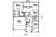 Farmhouse Style House Plan - 3 Beds 2.5 Baths 1699 Sq/Ft Plan #20-1221 