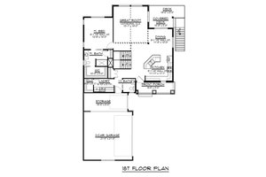 Floor Plan - Main Floor for Beach House Plan #1064-27 - 3 bed, 2.5 bath