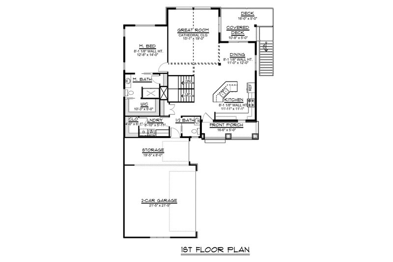 Dream House Plan - Floor Plan - Main Floor for Beach House Plan #1064-27 - 3 bed, 2.5 bath