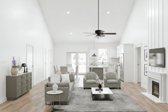 Interior - Kitchen for Farmhouse House Plan #923-452 - 3 bed, 2 bath