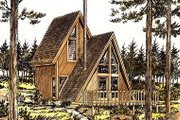 Cottage Style House Plan - 1 Beds 1 Baths 535 Sq/Ft Plan #320-409 