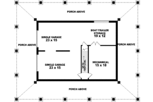 Floor Plan - Other Floor for Farmhouse House Plan #81-736 - 3 bed, 2.5 bath