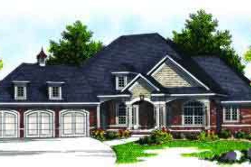 Dream House Plan - Traditional Exterior - Front Elevation Plan #70-640