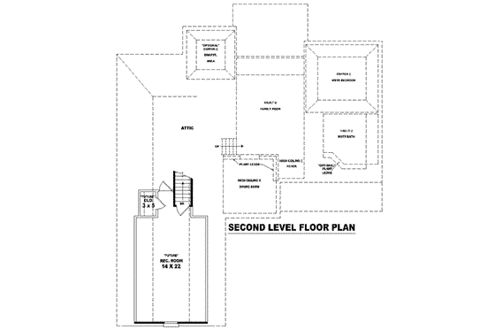 Floor Plan - Other Floor for Traditional House Plan #81-894 - 3 bed, 2 bath