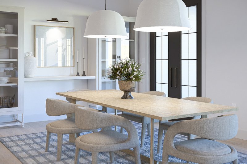 House Blueprint - Interior - Dining Room for Farmhouse House Plan #455-745 - 3 bed, 2.5 bath