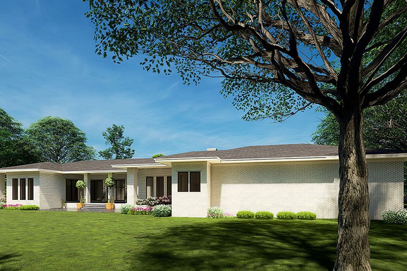 House Plan Design - Exterior - Other Elevation 1 for Prairie House Plan #923-209 - 4 bed, 3.5 bath
