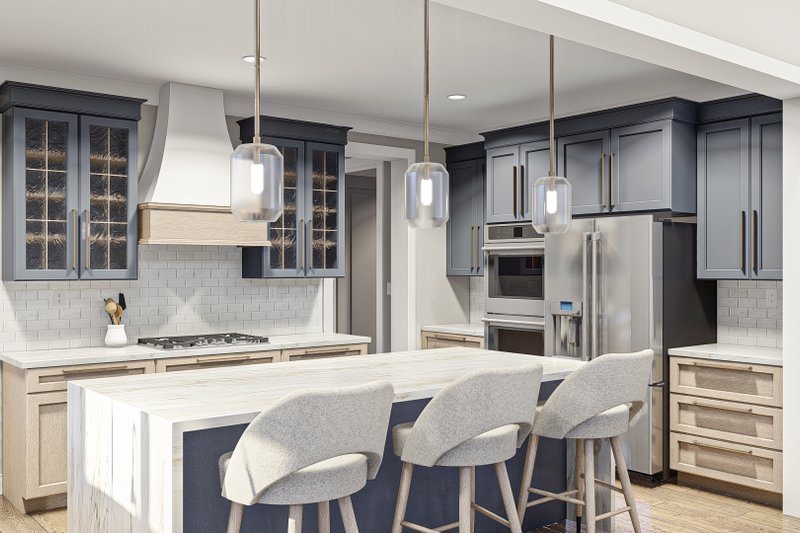 Home Plan - Interior - Kitchen 1 for Barndominium House Plan #455-523 - 4 bed, 2.5 bath
