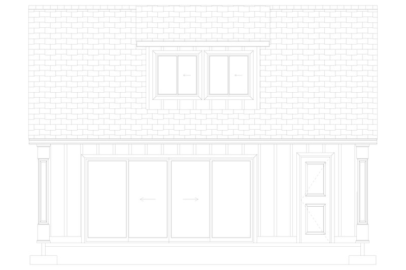 Home Plan - Exterior - Front Elevation 5 for Farmhouse House Plan #1060-332, 1 bath