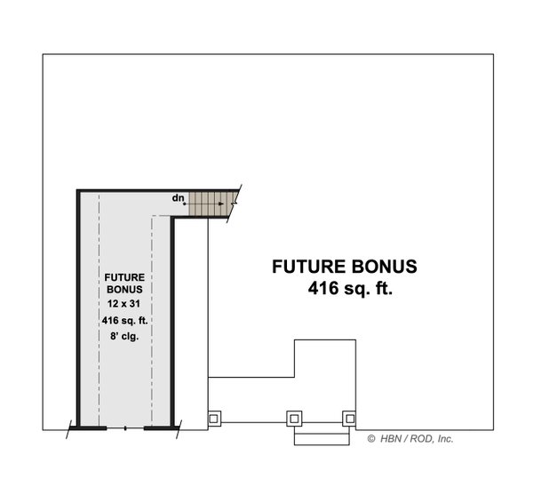 Craftsman Floor Plan - Upper Floor Plan #51-1244