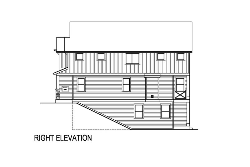 Dream House Plan - Exterior - Other Elevation 1 for Farmhouse House Plan #569-95 - 5 bed, 3.5 bath