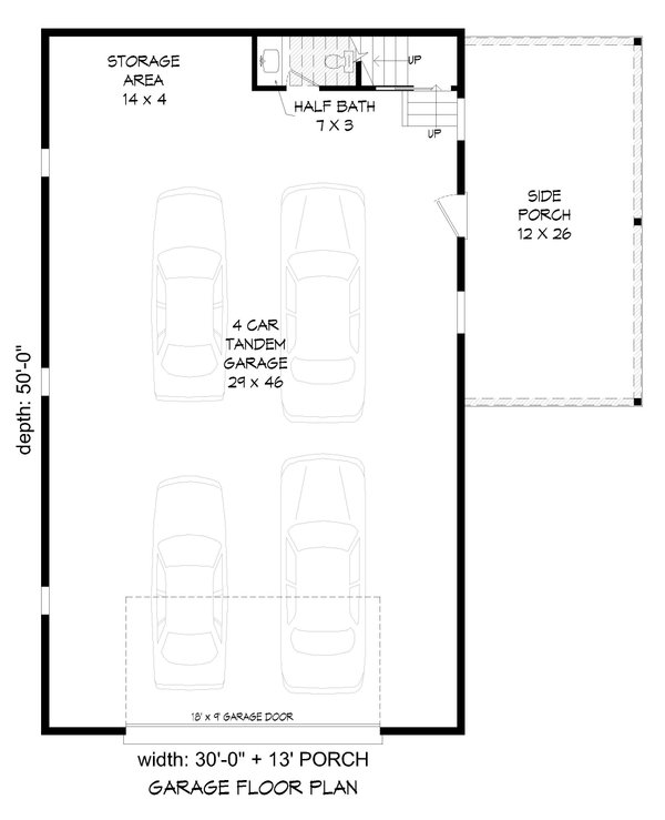 House Blueprint - Craftsman Floor Plan - Main Floor Plan #932-1356