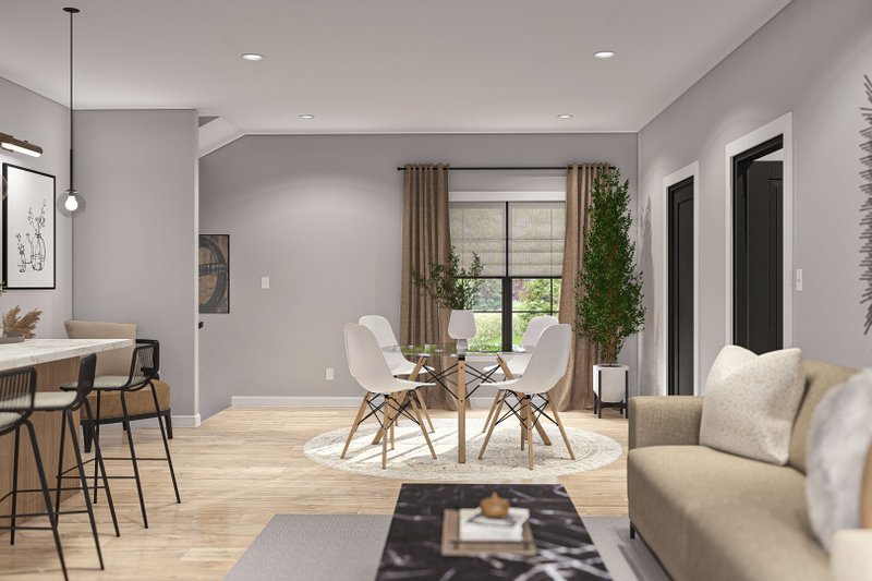 Architectural House Design - Interior - Family Room 1 for Barndominium House Plan #455-501 - 1 bed, 1 bath