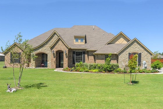 Exterior - Front Elevation for Country House Plan #65-530 - 3 bed, 2.5 bath