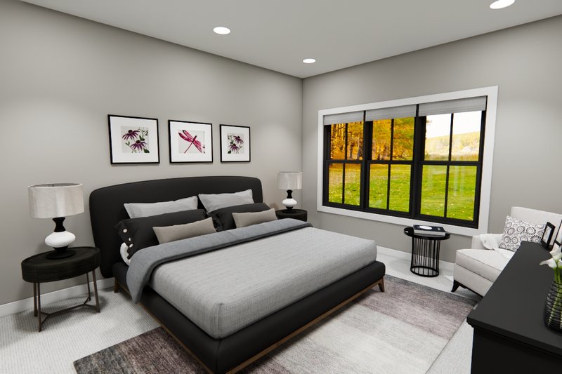 Home Plan - Interior - Master Bedroom for Farmhouse House Plan #51-1371 - 4 bed, 3.5 bath