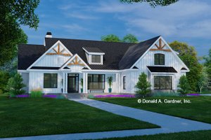 Ranch Exterior - Front Elevation Plan #929-1149