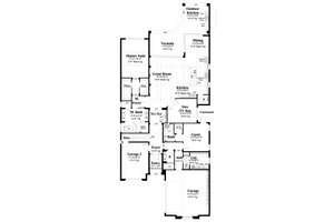 Floor Plan - Main Floor for Mediterranean House Plan #930-481 - 4 bed, 4.5 bath