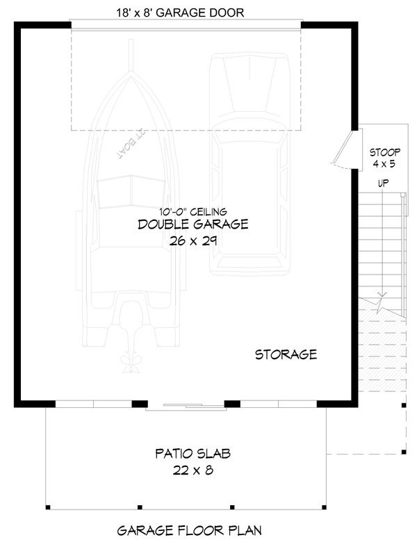 Country Floor Plan - Lower Floor Plan #932-1204