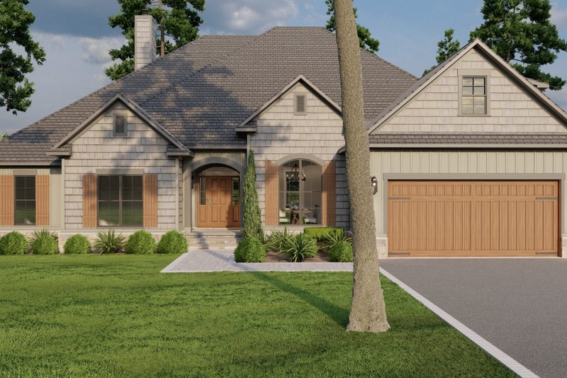 Dream House Plan - Ranch Exterior - Front Elevation Plan #923-75