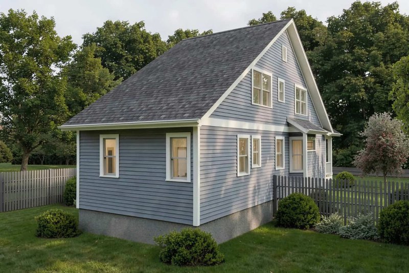 Architectural House Design - Exterior - Rear Elevation for Bungalow House Plan #79-176 - 3 bed, 2 bath