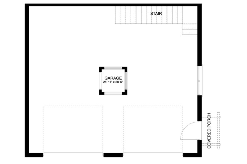 Architectural House Design - Floor Plan - Main Floor for Traditional House Plan #1060-98, 0 bath
