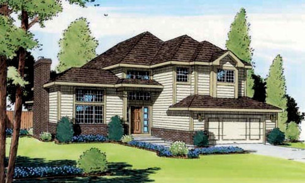 Modern Style House Plan - 3 Beds 3 Baths 2500 Sq/Ft Plan #312-820