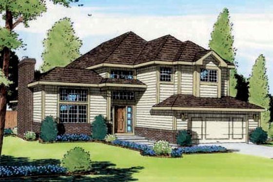 Exterior - Front Elevation for Modern House Plan #312-820 - 3 bed, 3 bath