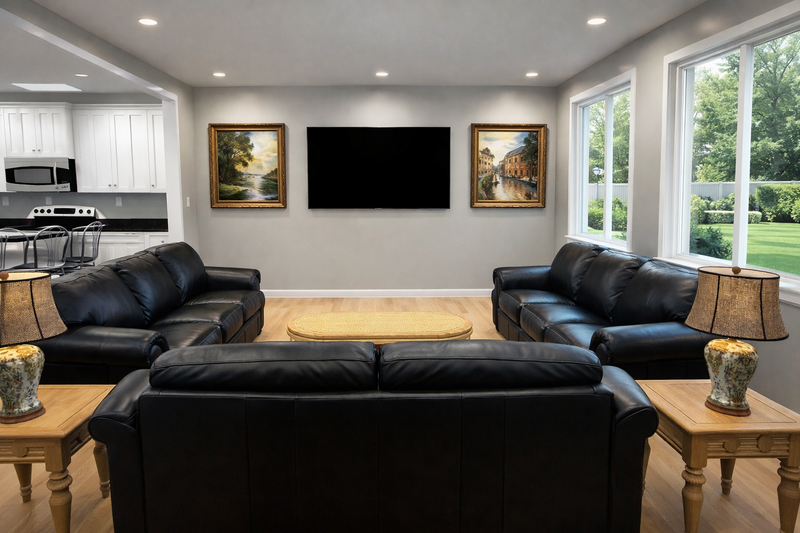 House Blueprint - Interior - Family Room 1 for Barndominium House Plan #1060-473 - 2 bed, 2 bath
