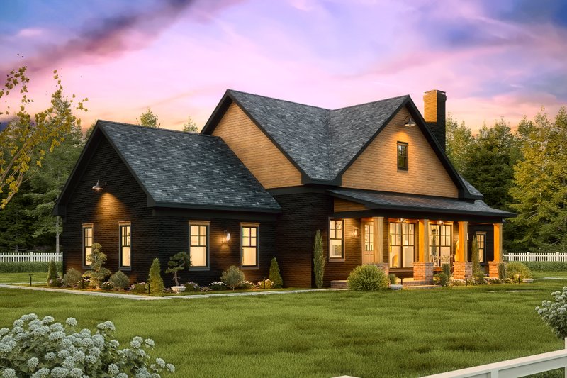 House Blueprint - Exterior - Front Elevation 6 for Farmhouse House Plan #54-683 - 3 bed, 2.5 bath