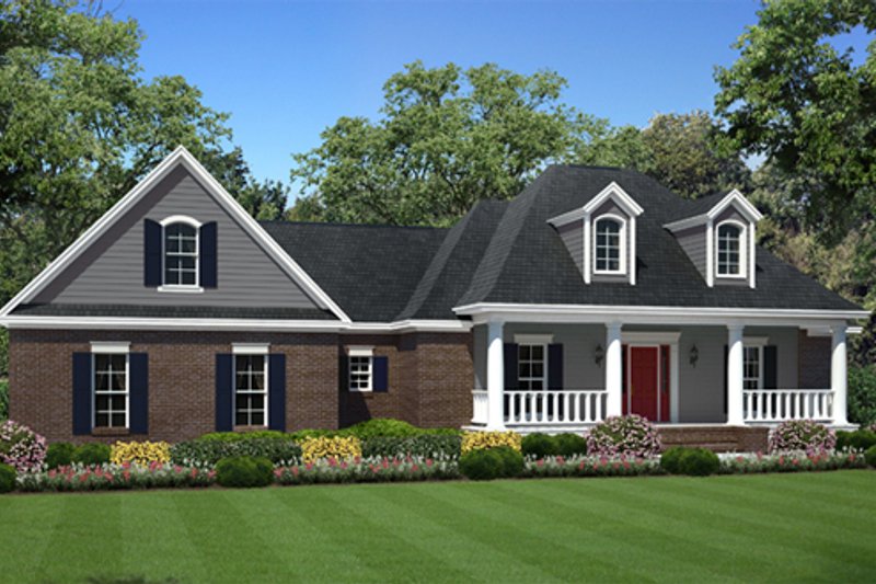 Architectural House Design - Southern Exterior - Front Elevation Plan #21-333