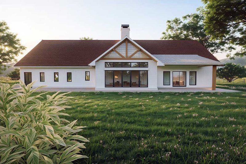 Home Plan - Exterior - Rear Elevation for Farmhouse House Plan #1101-26 - 3 bed, 2.5 bath
