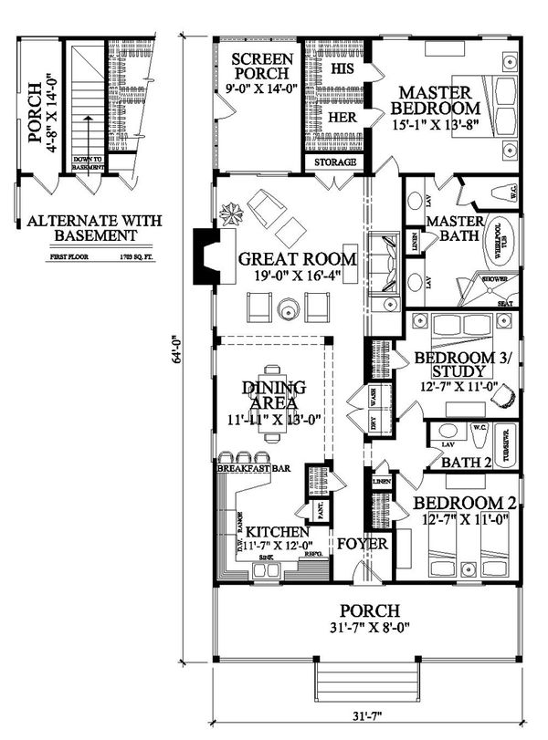 Home Plan - Southern Floor Plan - Other Floor Plan #137-271