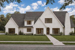 Architectural House Design - Exterior - Front Elevation for European House Plan #1117-10 - 4 bed, 4.5 bath
