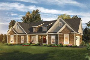 Ranch Exterior - Front Elevation Plan #57-661