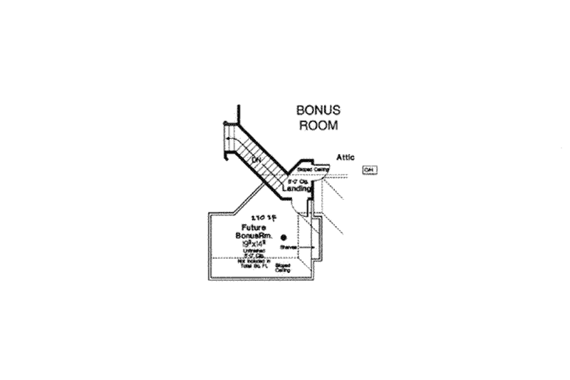 Architectural House Design - Floor Plan - Other Floor for European House Plan #310-538 - 3 bed, 2.5 bath
