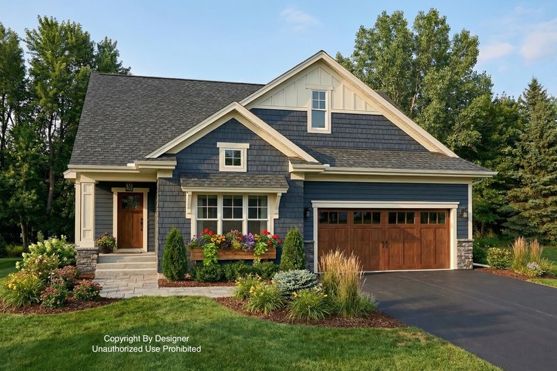 Architectural House Design - Traditional Exterior - Front Elevation Plan #51-1204