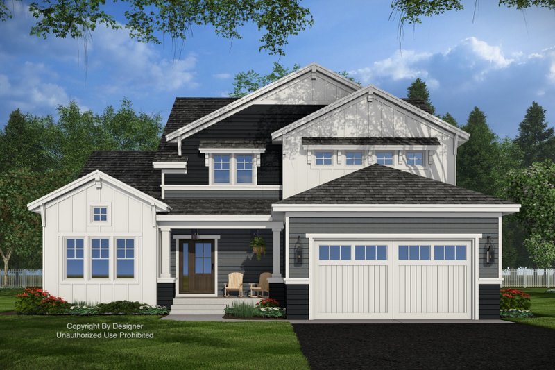 Dream House Plan - Exterior - Front Elevation 4 for Craftsman House Plan #51-1427 - 4 bed, 3.5 bath
