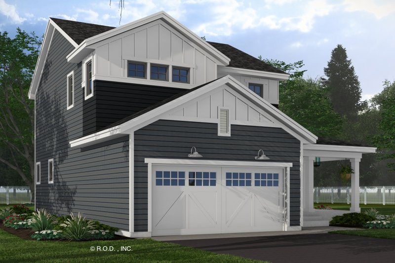 Architectural House Design - Exterior - Front Elevation 4 for Craftsman House Plan #51-1472 - 3 bed, 2.5 bath