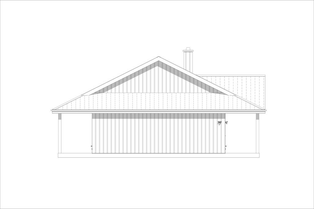 Exterior - Other Elevation 2 for Farmhouse House Plan #1127-22 - 3 bed, 2 bath