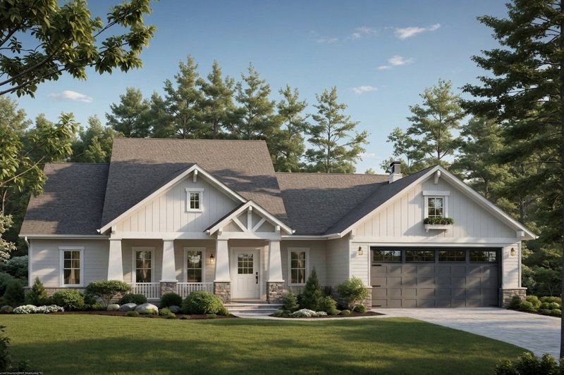 Dream House Plan - Exterior - Front Elevation 3 for Craftsman House Plan #21-664 - 3 bed, 2 bath
