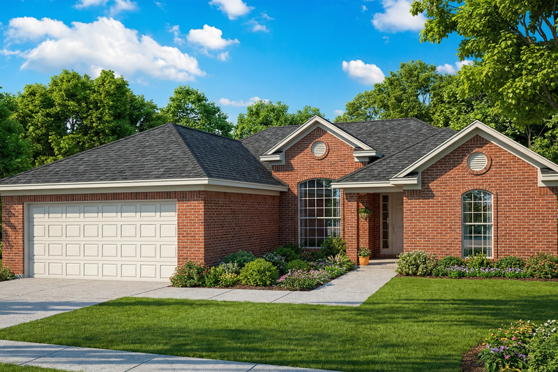 Home Plan - Traditional Exterior - Front Elevation Plan #17-2303