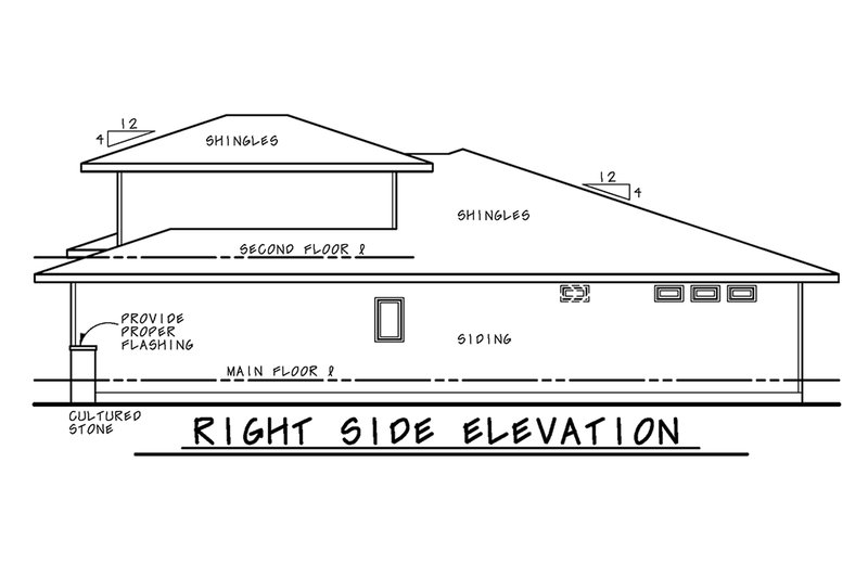 Dream House Plan - Exterior - Other Elevation 1 for Contemporary House Plan #20-2428 - 2 bed, 2.5 bath