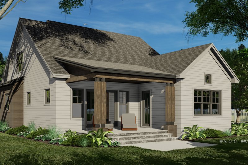 Home Plan - Exterior - Rear Elevation 2 for Traditional House Plan #51-1563 - 3 bed, 3.5 bath