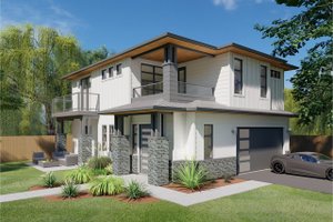 Home Plan - Prairie Exterior - Front Elevation Plan #126-225