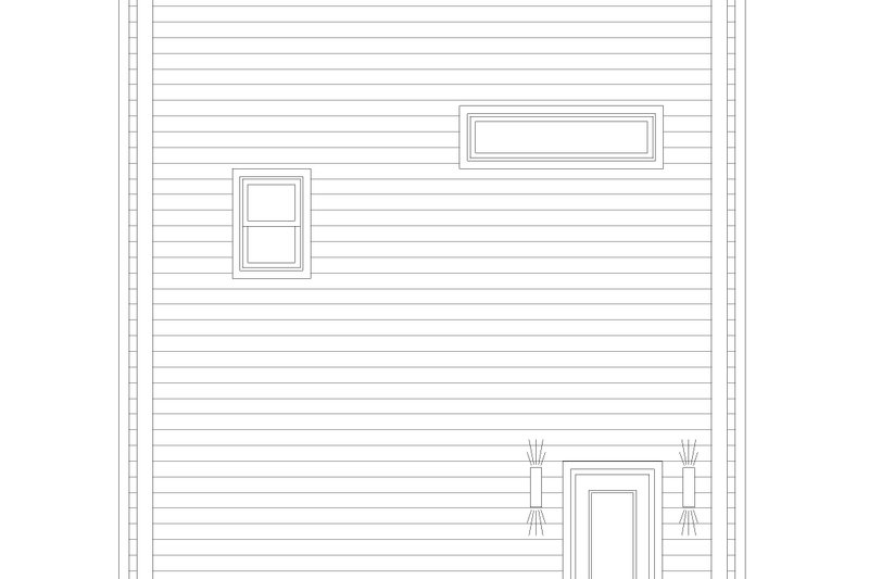 House Blueprint - Exterior - Rear Elevation for Contemporary House Plan #932-1412 - 3 bed, 3.5 bath
